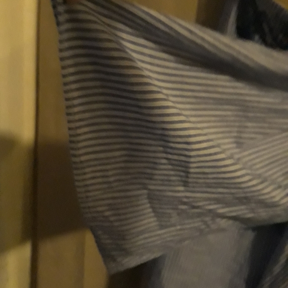 International concepts size 1X off the shoulder blue and white striped 5/$25 - Picture 3 of 4